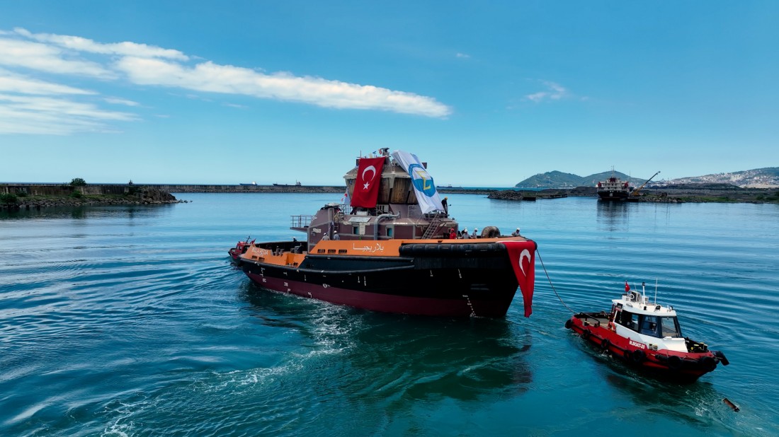 THE JOURNEY BEGINS: MED MARINE LAUNCHES THE FIRST OF SIX STATE-OF-THE-ART TUGBOATS FOR OMMP